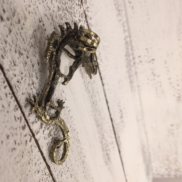 Bronze Dragon Left Ear Cuff - Picture 5 of 6